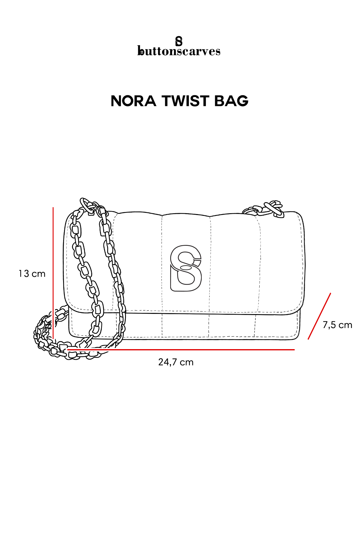 Nora Twist Bag - Pearl
