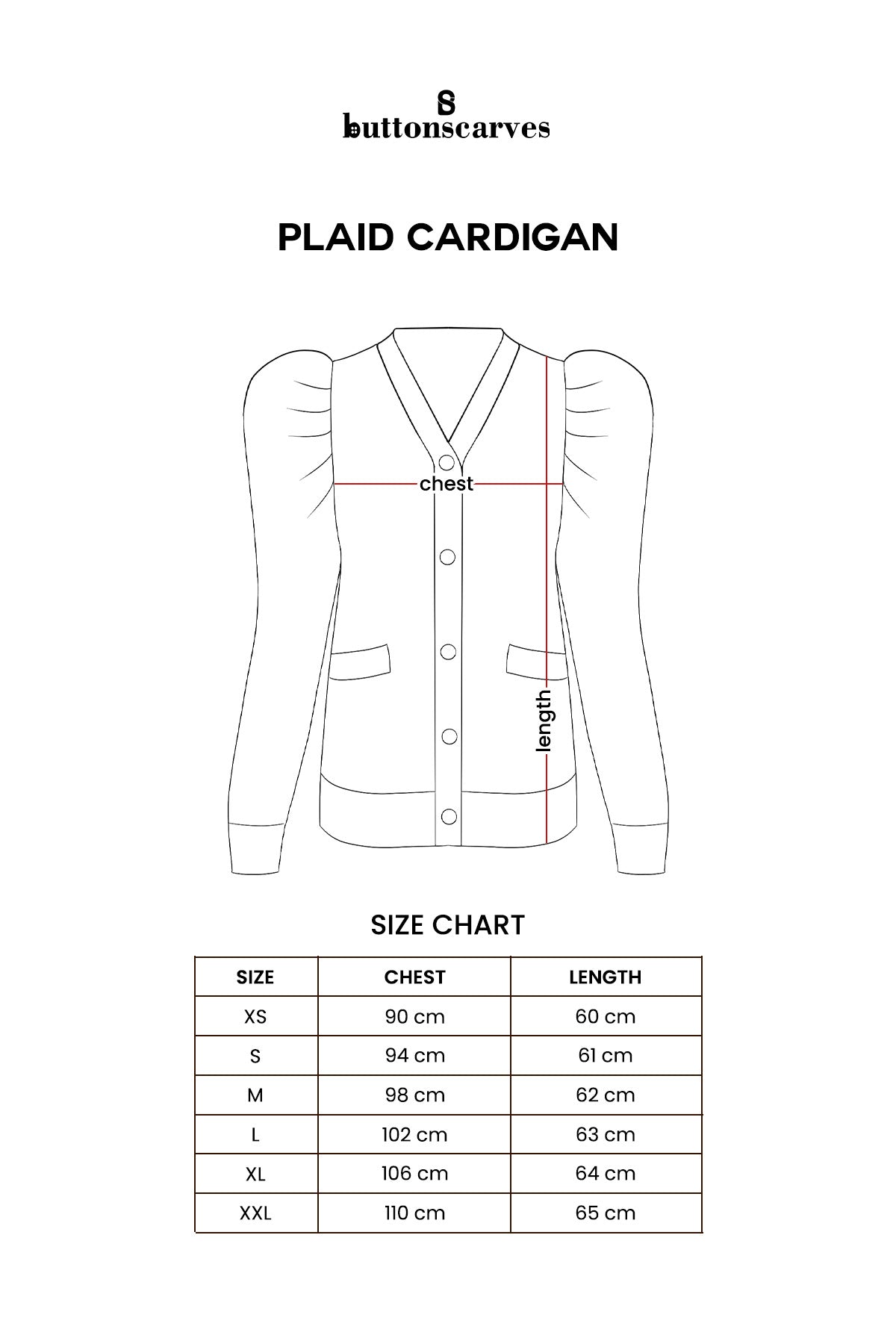 Plaid Cardigan - Sand