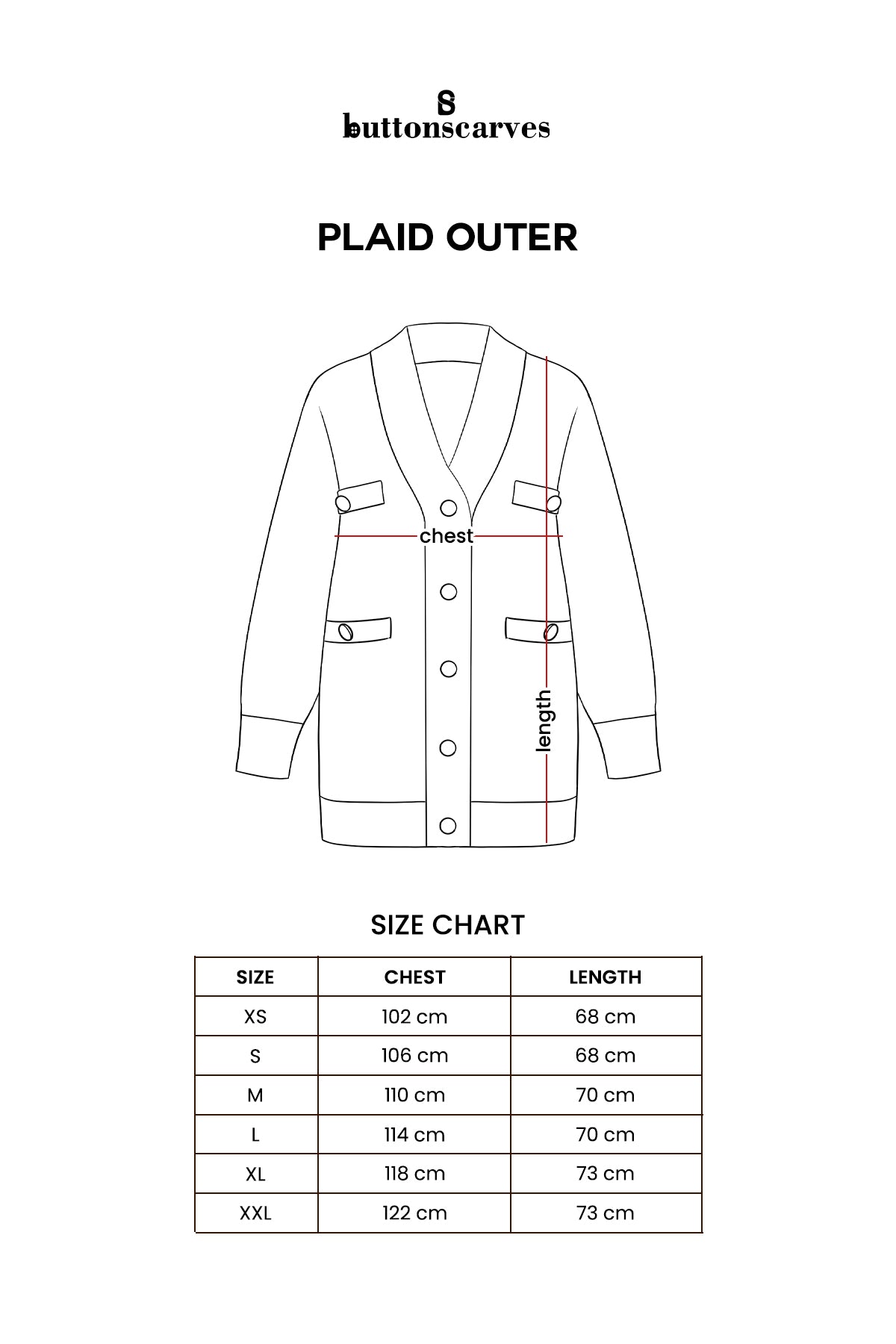 Plaid Outer - Red