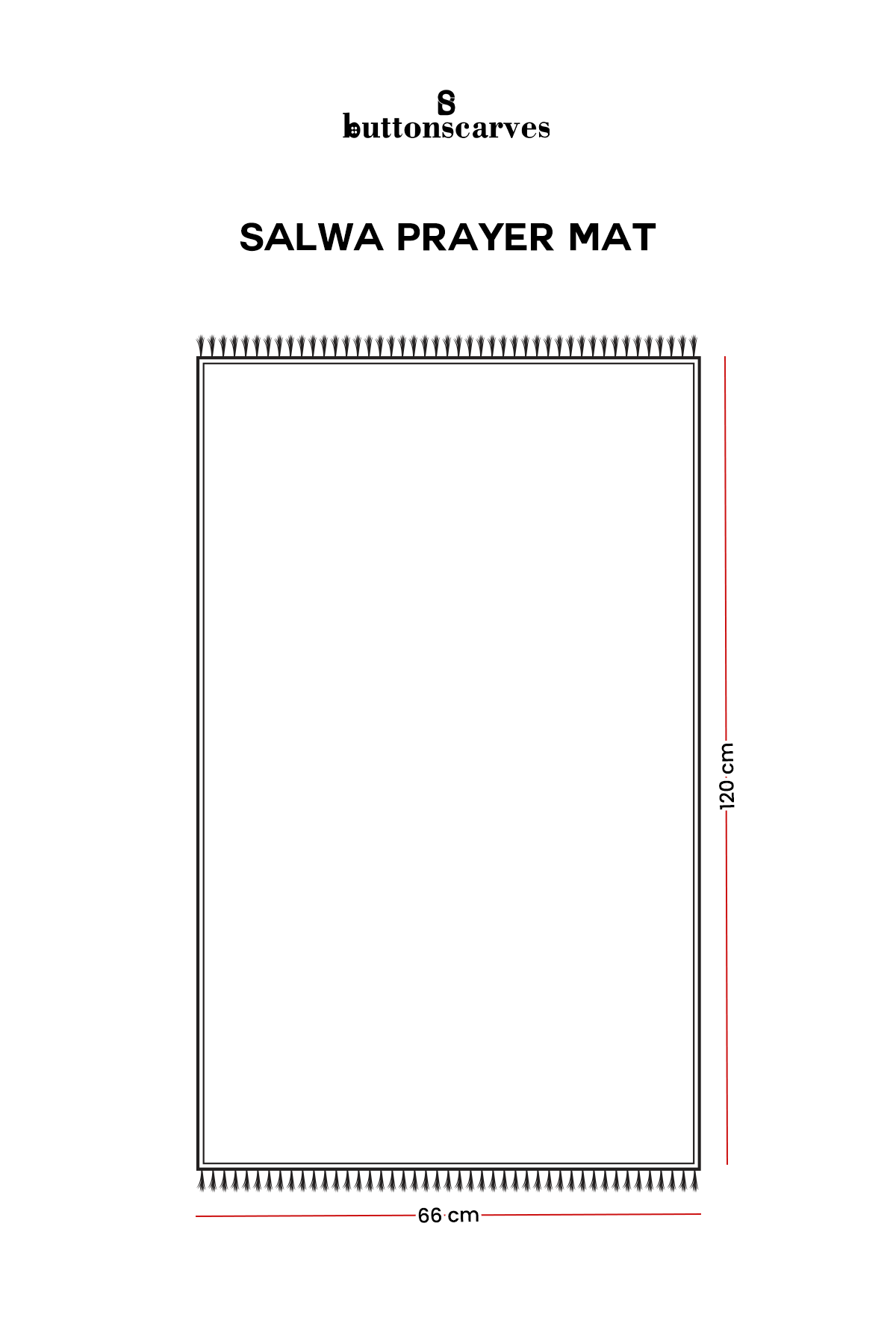 Salwa Prayer Mat - Saffron