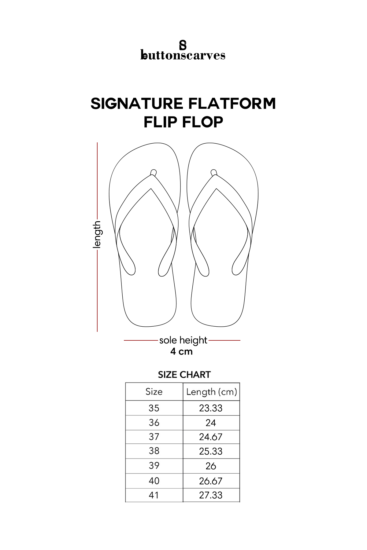 Signature Flatform Flip Flop - Latte – Buttonscarves Malaysia