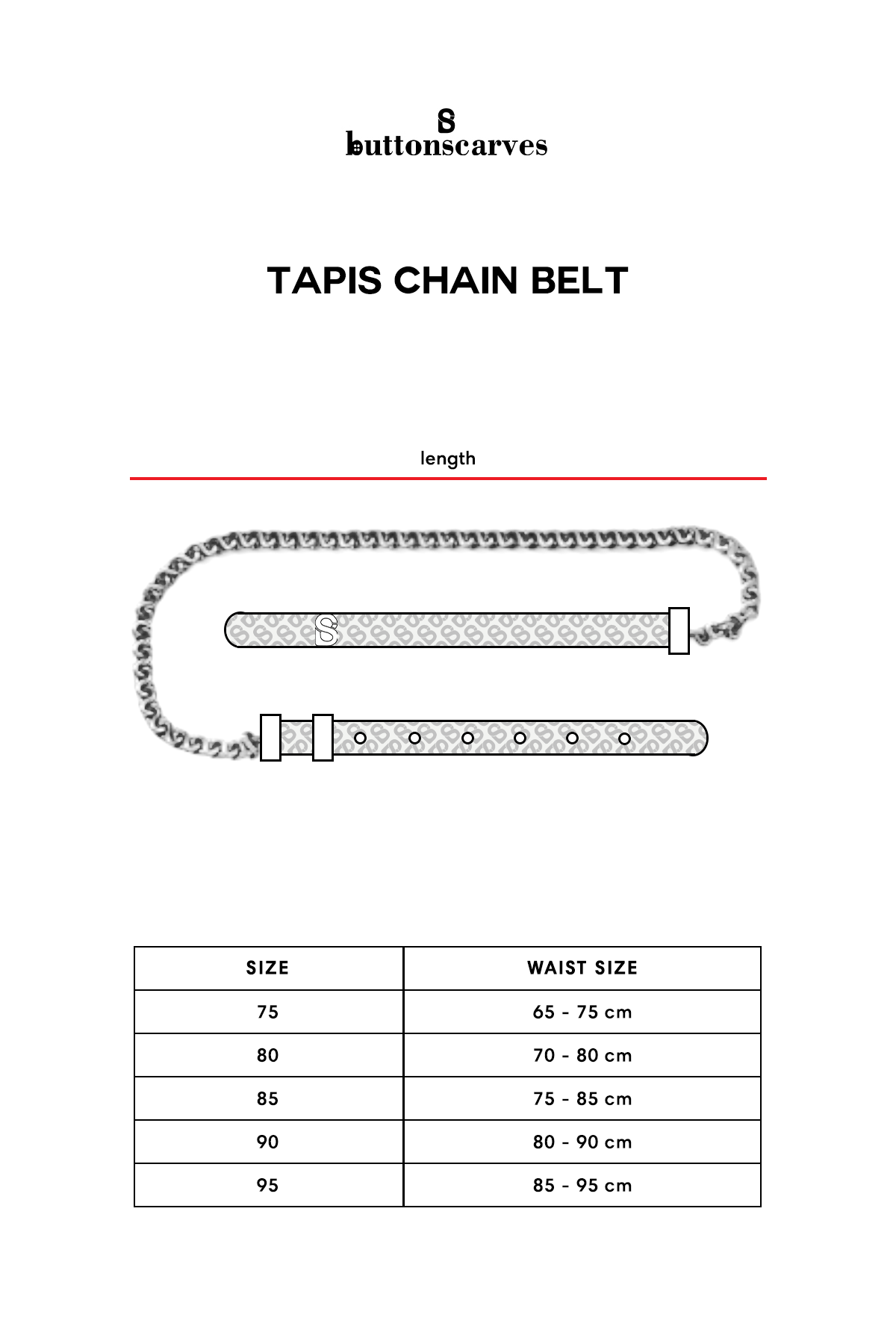 Tapis Chain Belt - Midnight