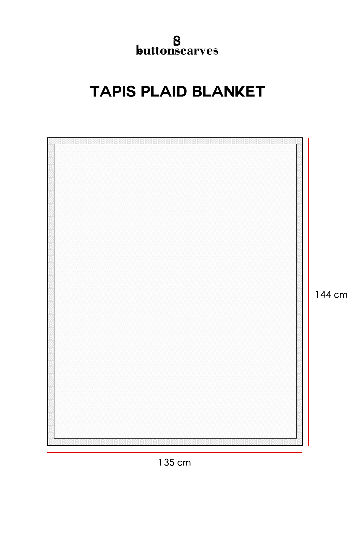 Tapis Plaid Blanket - Beige