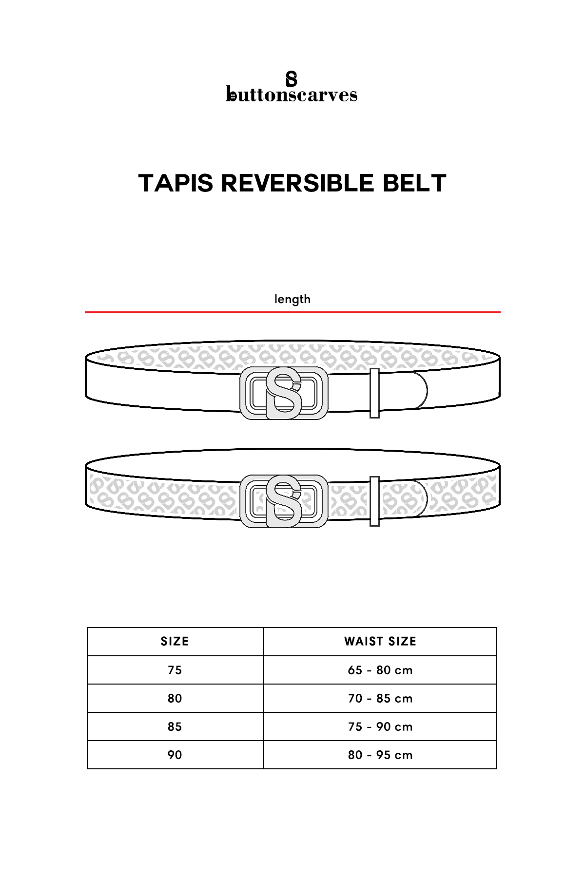 Tapis Reversible Belt - Mustard
