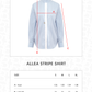 Allea Stripe Shirt - Blue