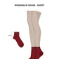 Monogram Socks Maroon - Short