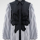 The Monogram Embroidery Beads Shirt - Black