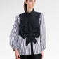 The Monogram Embroidery Beads Shirt - Black