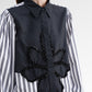 The Monogram Embroidery Beads Shirt - Black