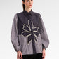 The Monogram Embroidery Beads Shirt - Choco