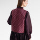 The Monogram Peplum Shirt - Maroon