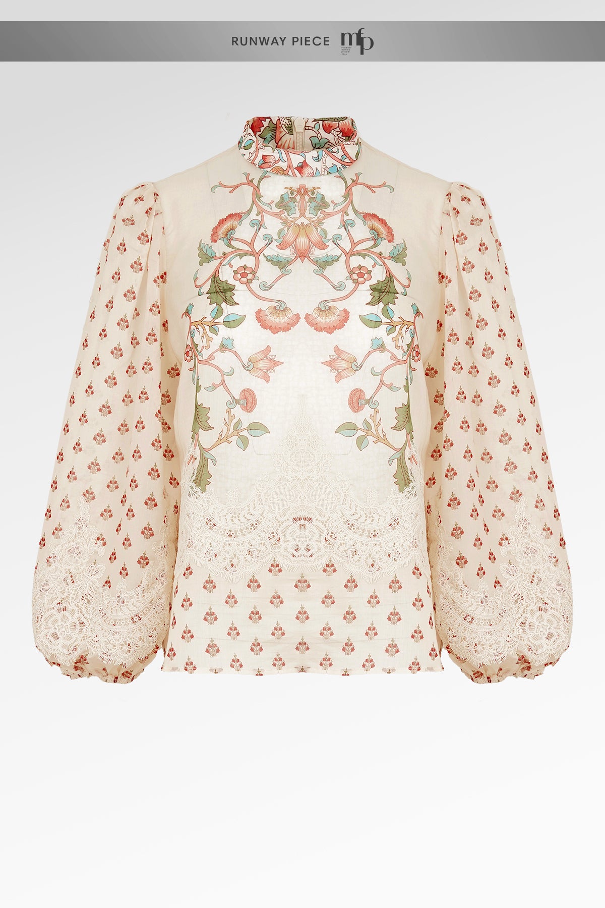The Regal Embroidery Lace Blouse - Sungold