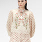 The Regal Embroidery Lace Blouse - Sungold
