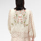 The Regal Embroidery Lace Blouse - Sungold
