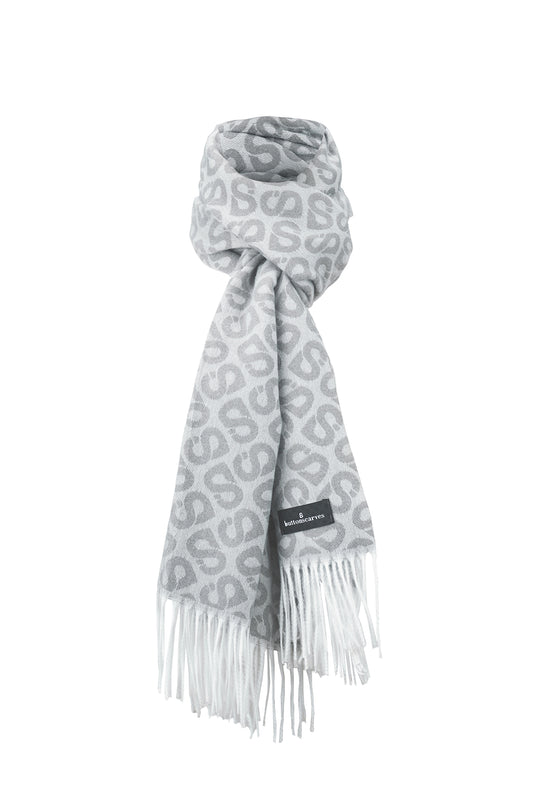 Tapis Neck Shawl - Gray