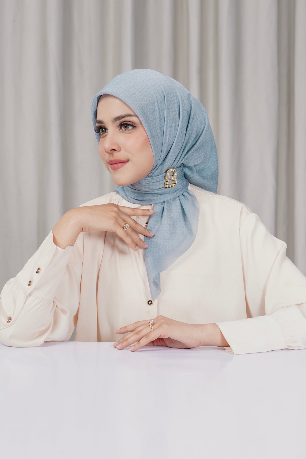 Tapis Square - Celestial Blue