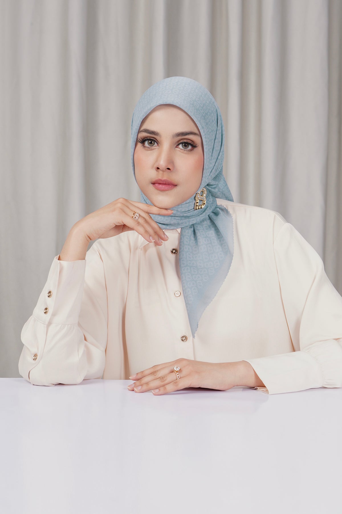 Tapis Square - Celestial Blue