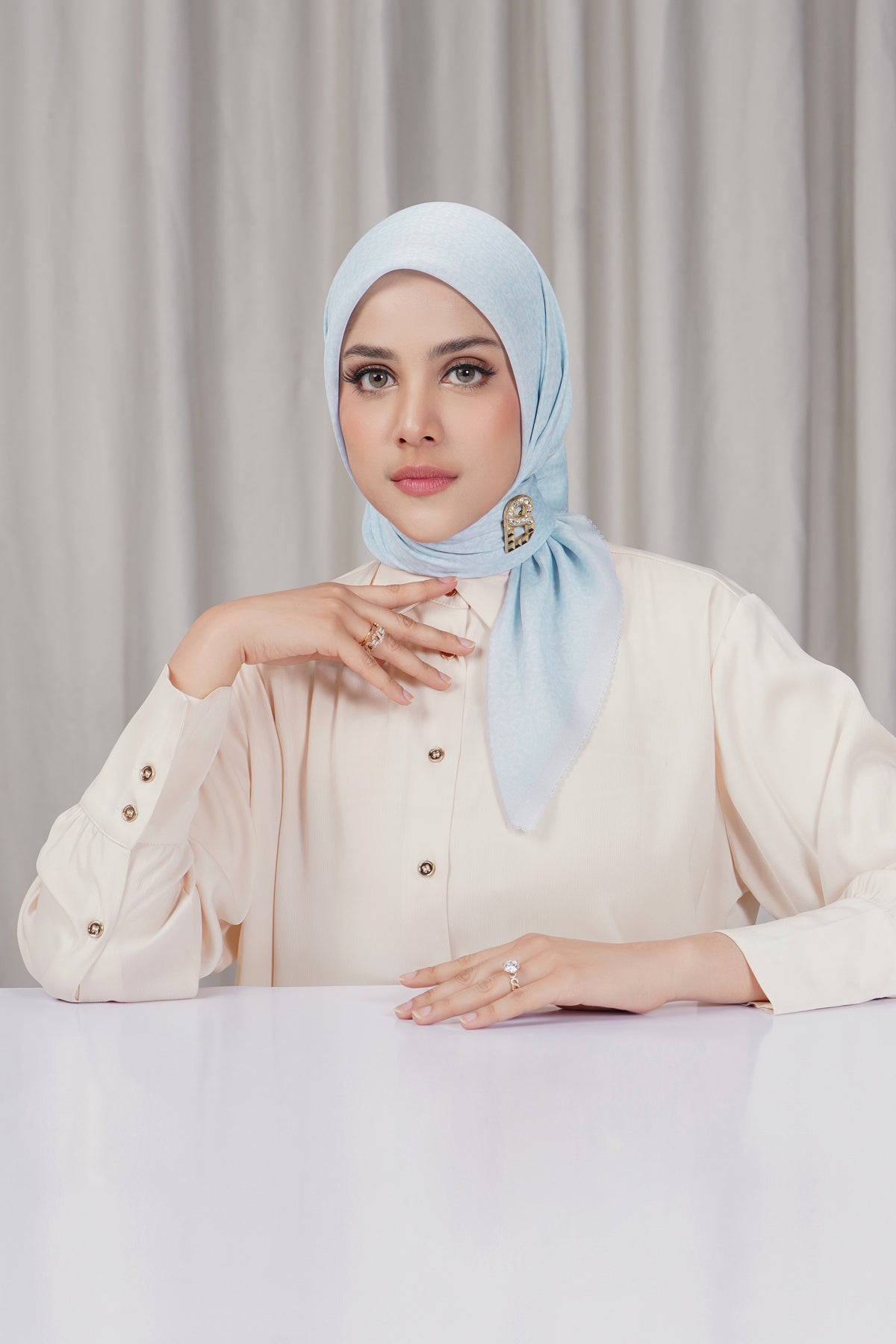 Tapis Square - Illusion Blue