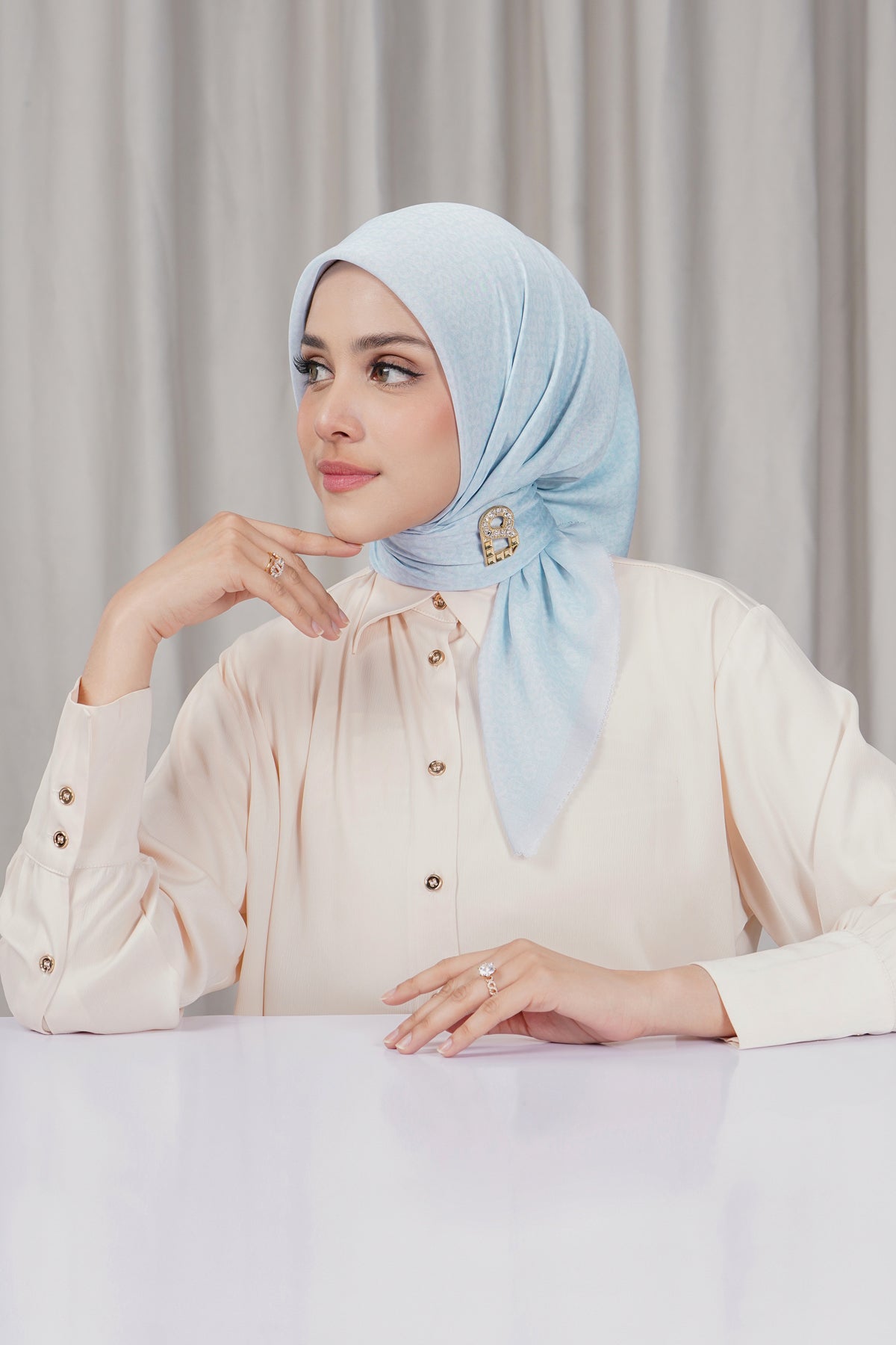 Tapis Square - Illusion Blue