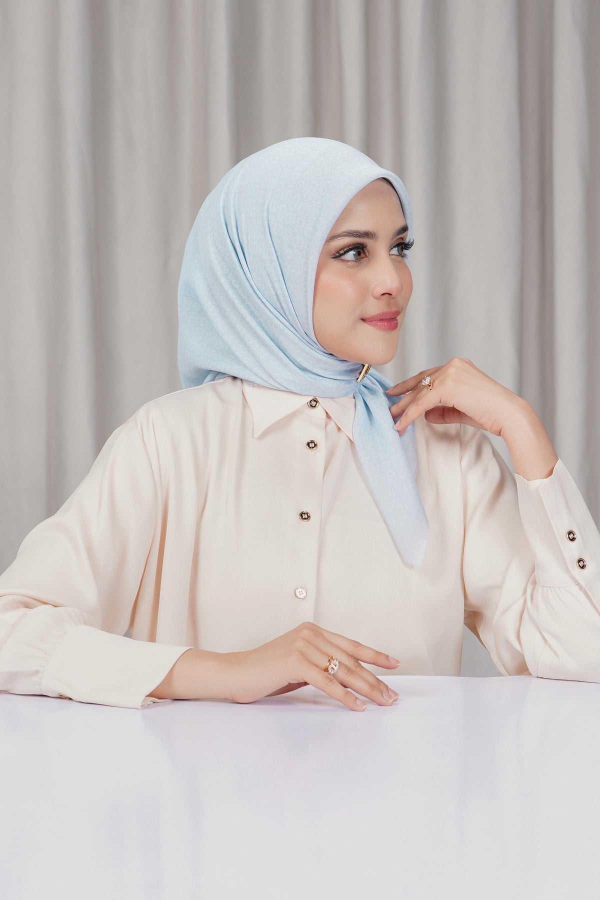 Tapis Square - Illusion Blue