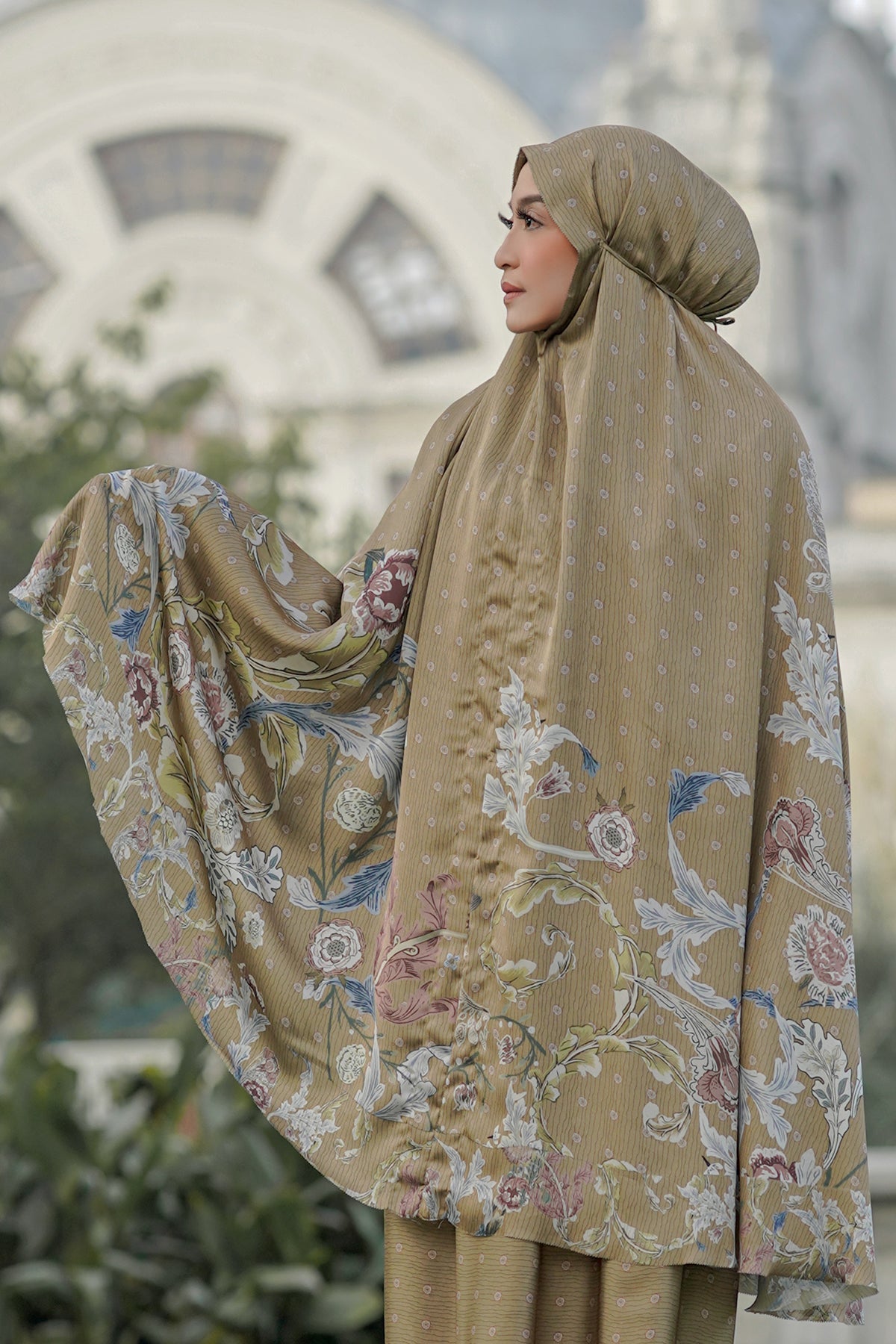 9644800934200-The Royale Prayer Robe - Mustard