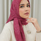 Monogram Scramble Voile Square - Viva Magenta