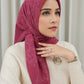 Monogram Scramble Voile Square - Viva Magenta