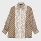 Velma Stripey Shirt - Brown