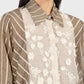 Velma Stripey Shirt - Brown
