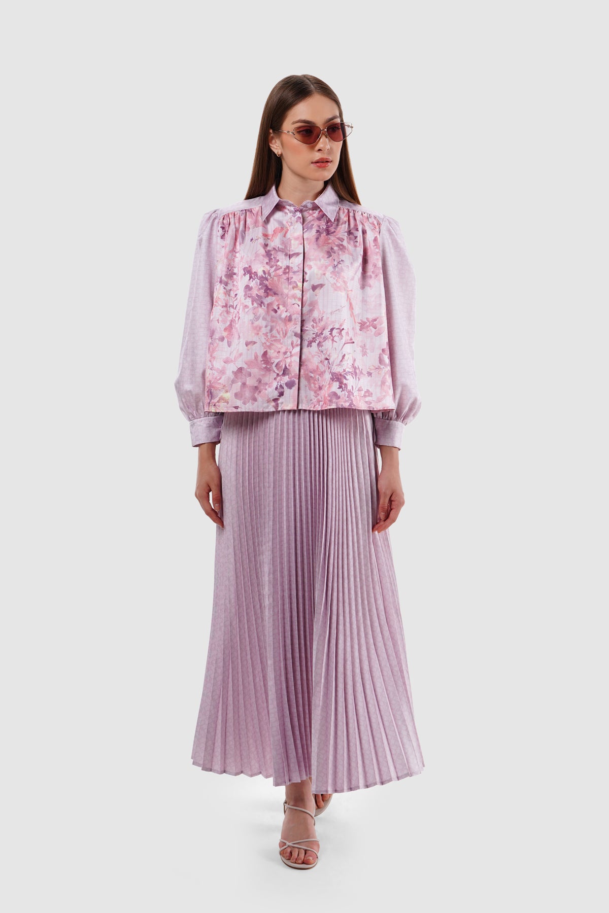 Viola Crop Shirt - Blossom