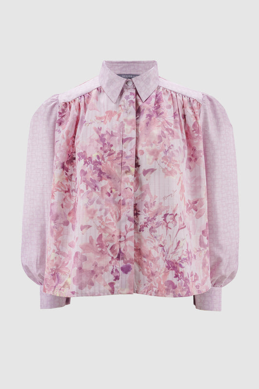 Viola Crop Shirt - Blossom
