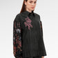 Viola Embroidery Shirt - Dark Viola