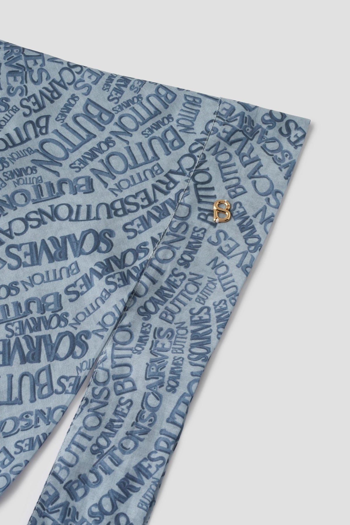 Waves Monogram Tie Back Shawl - Endless Sky