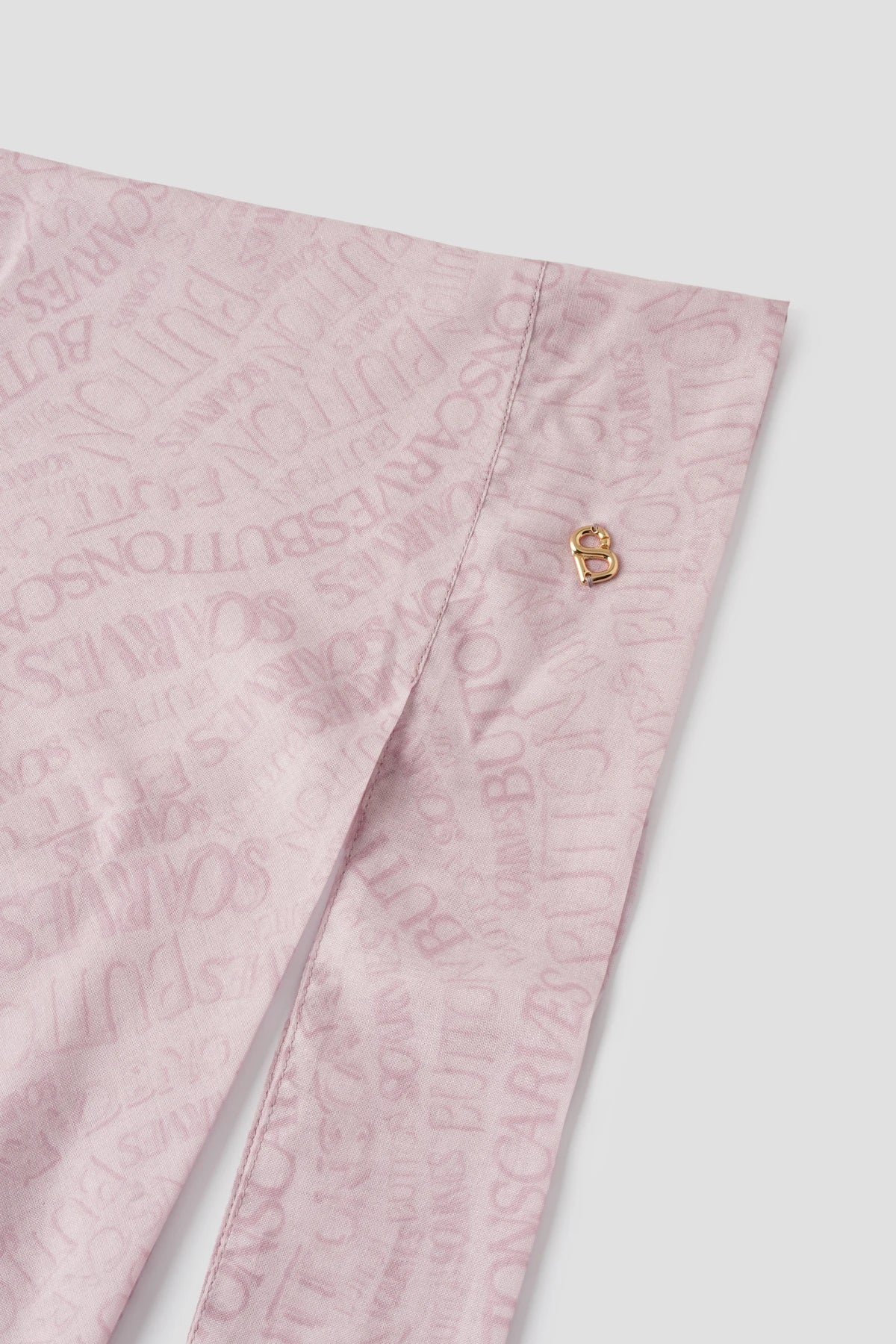 Waves Monogram Tie Back Shawl - Pearl Blush