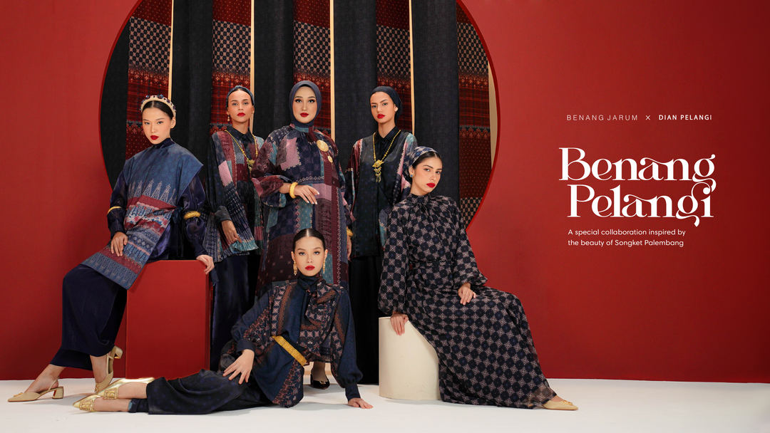 Benang Pelangi Beranti Satin Pants - Vanilla