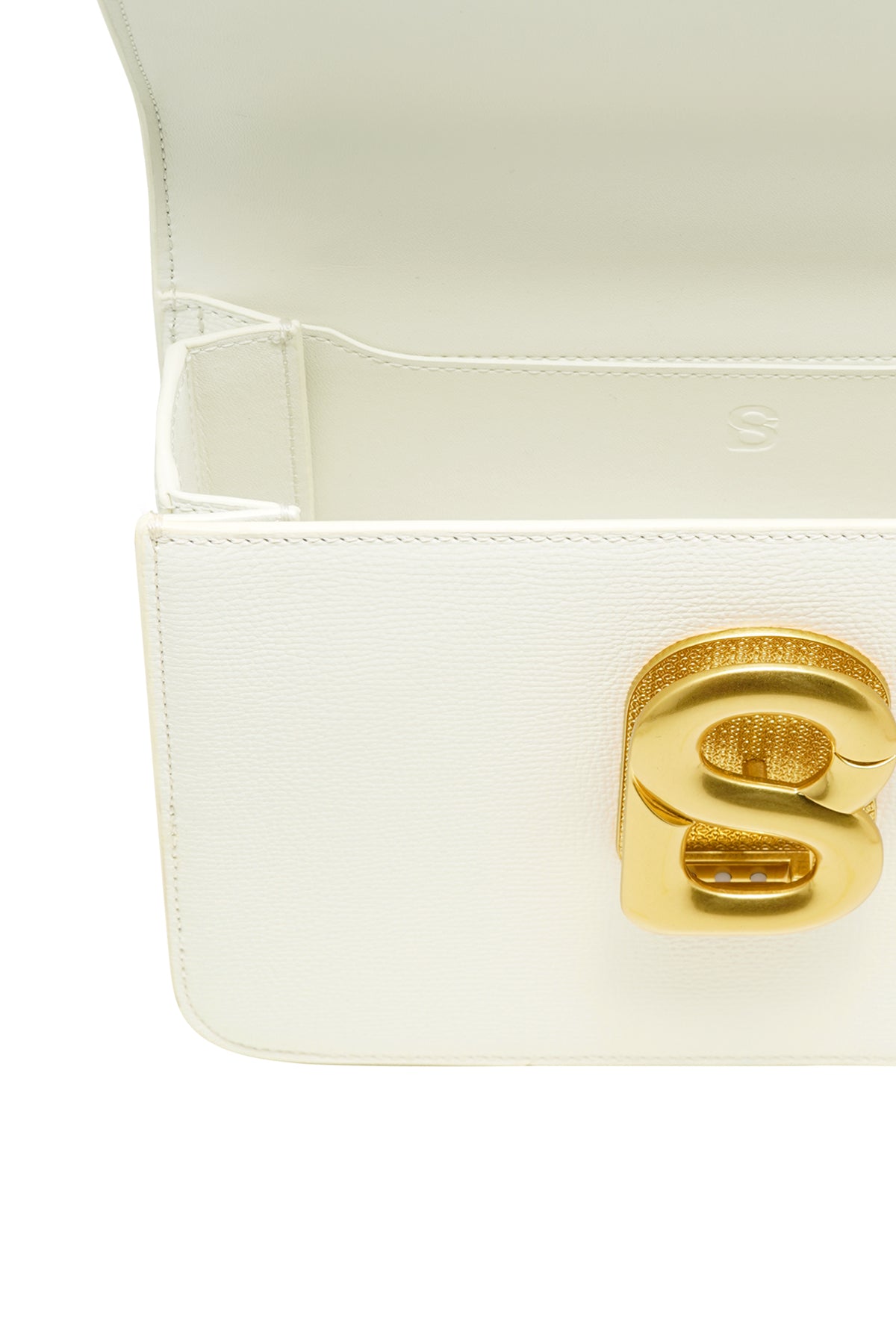 Audrey Chain Leather Bag Medium - White