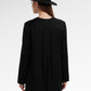 Zea Side Slit Blouse - Black