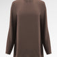 Zea Side Slit Blouse - Dark Taupe