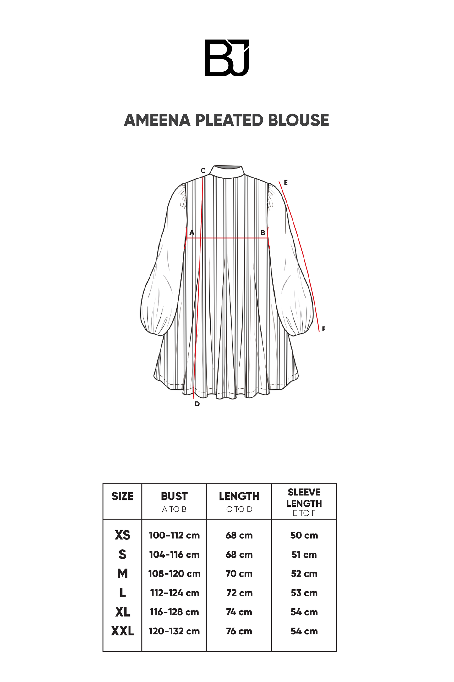 Ameena Pleated Blouse - Multicolor