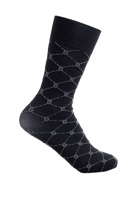 Monogram Nylon Socks - Black