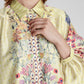Floral Symphony Satin Shirt - Calendula