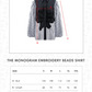 The Monogram Embroidery Beads Shirt - Black