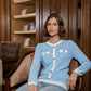 Bella Monogram Sweatshirt - Blue