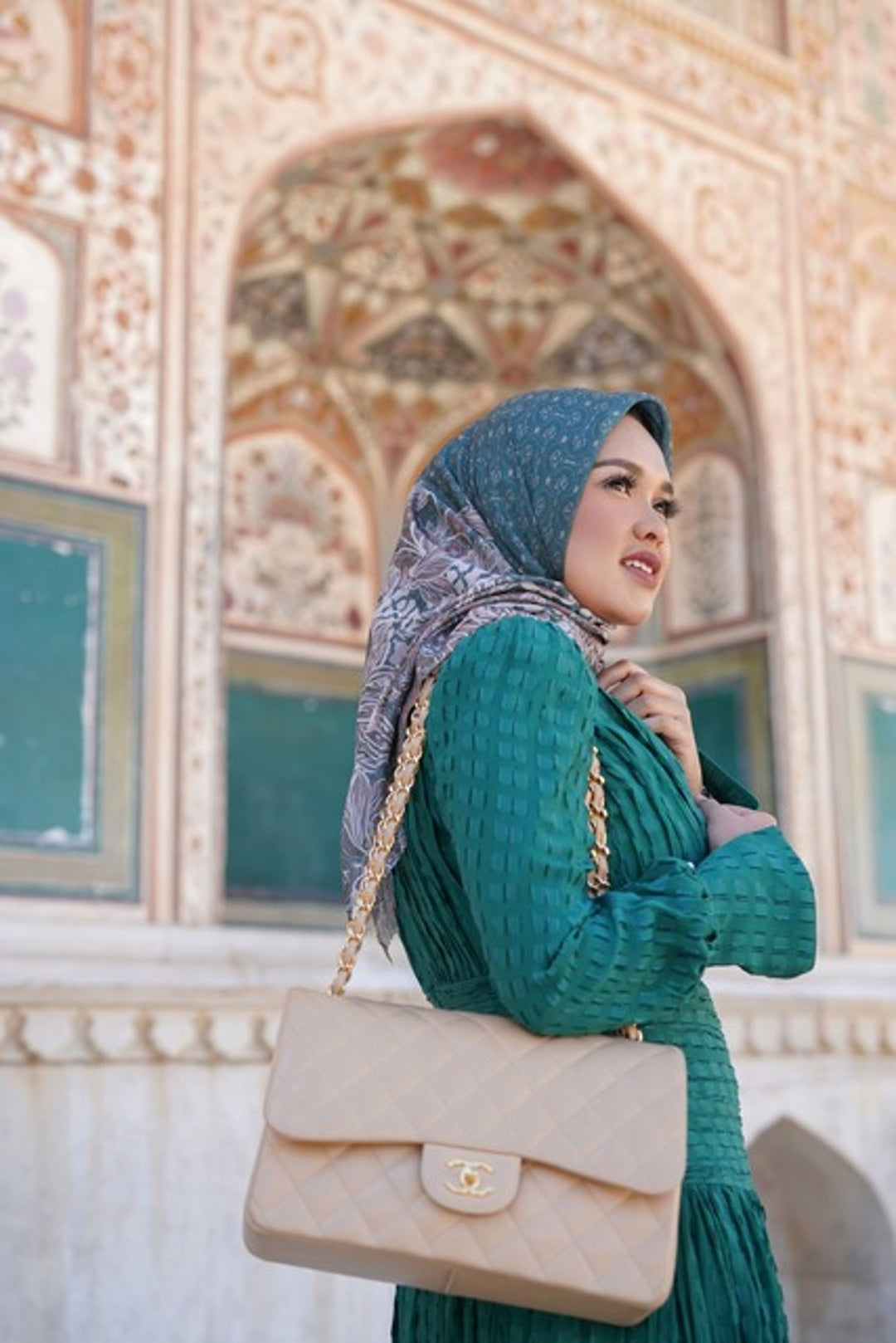 Maharani Series/Voal Square XL/Green