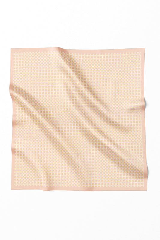 Ikat Voile Square - Rose Cloud