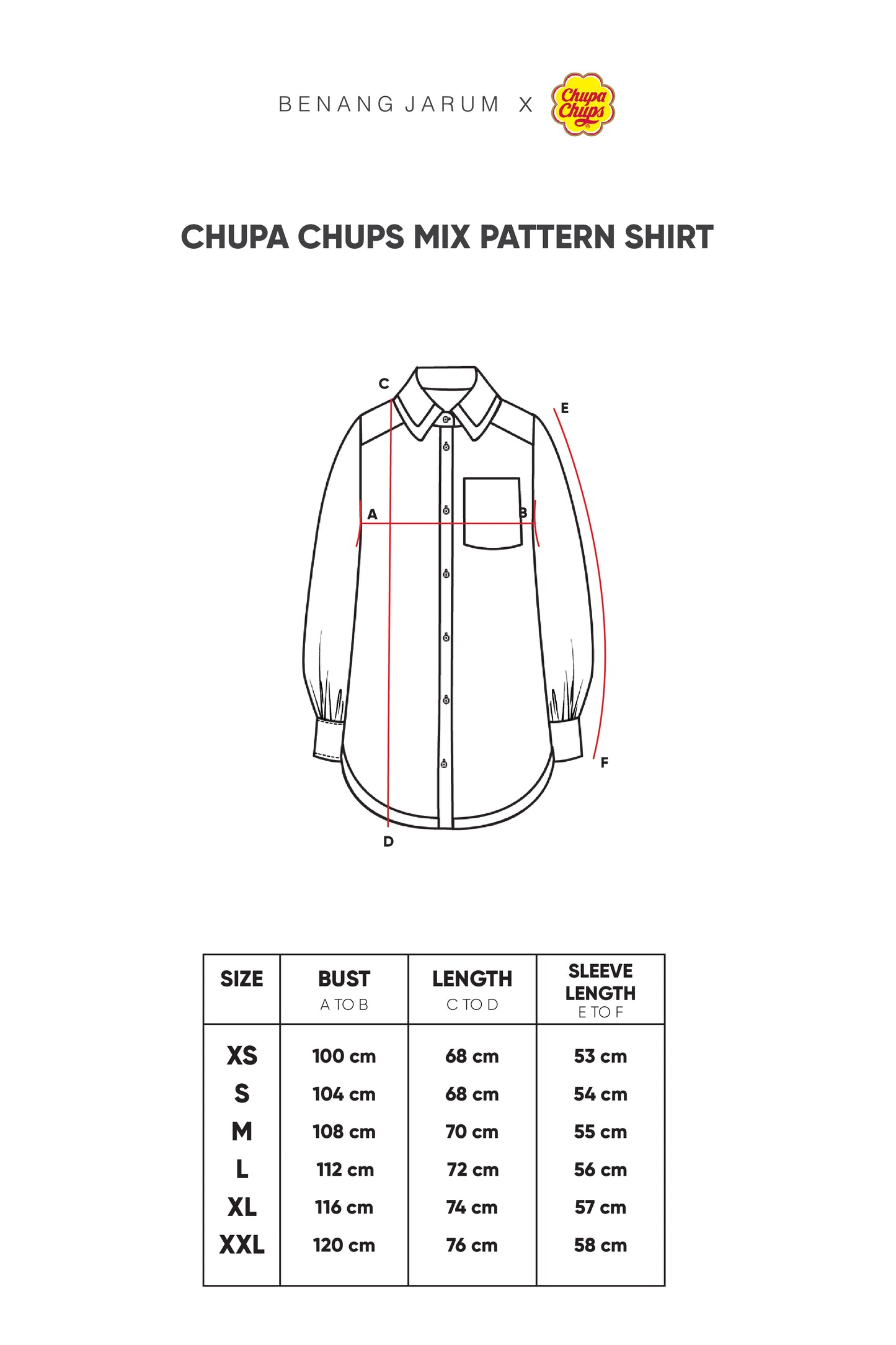 Chupa Chups Mix Pattern Shirt - Candy