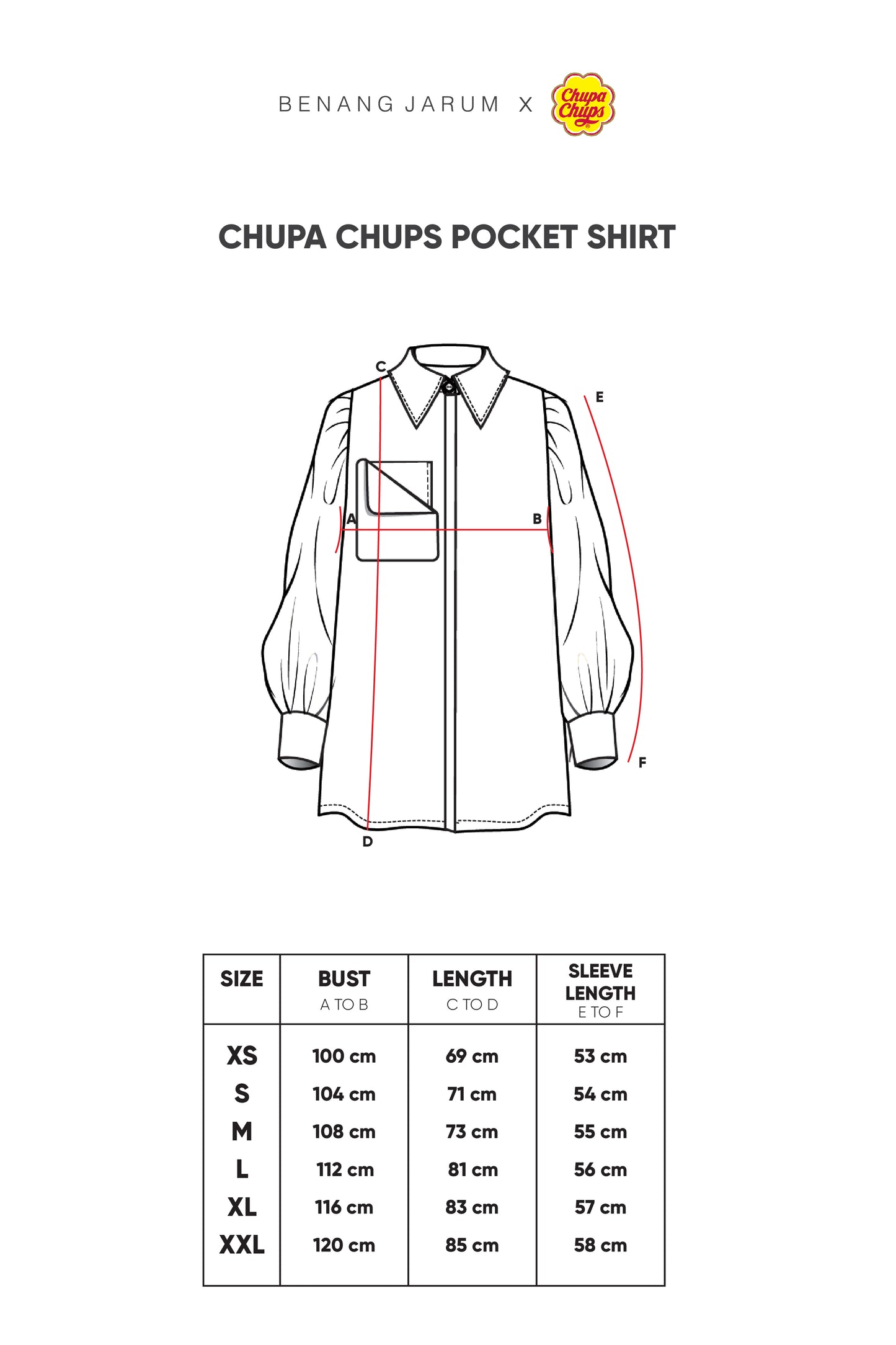Chupa Chups Pocket Shirt - Strawberry