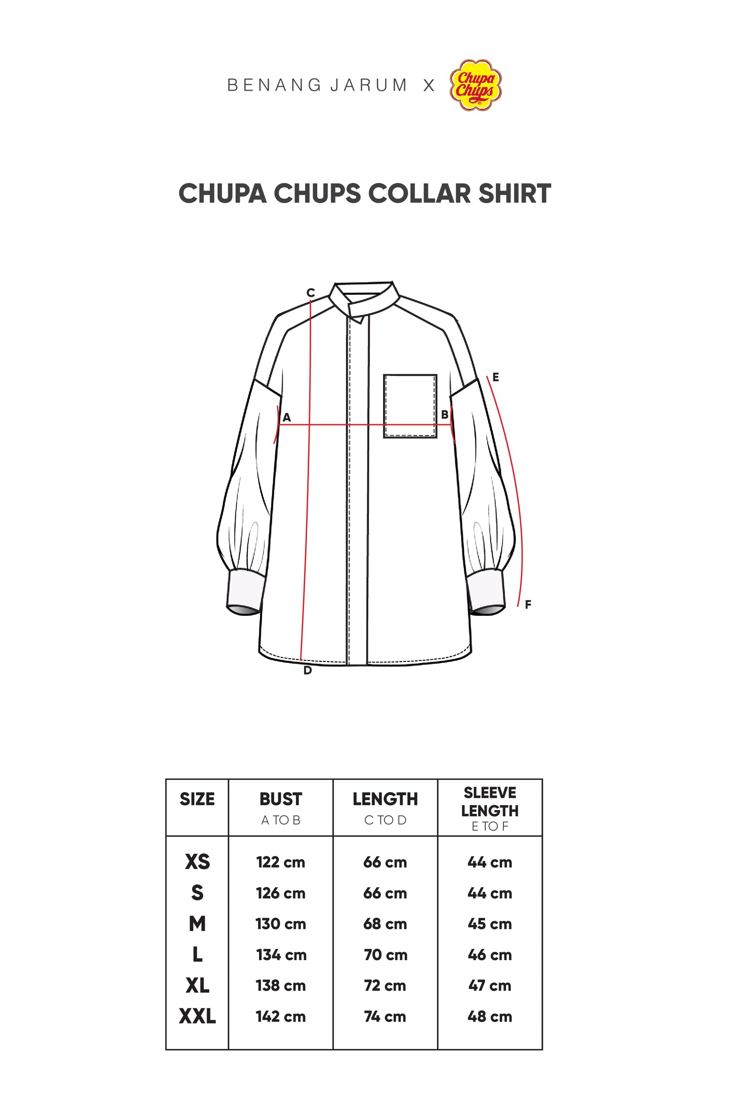 Chupa Chups Collar Shirt - Strawberry