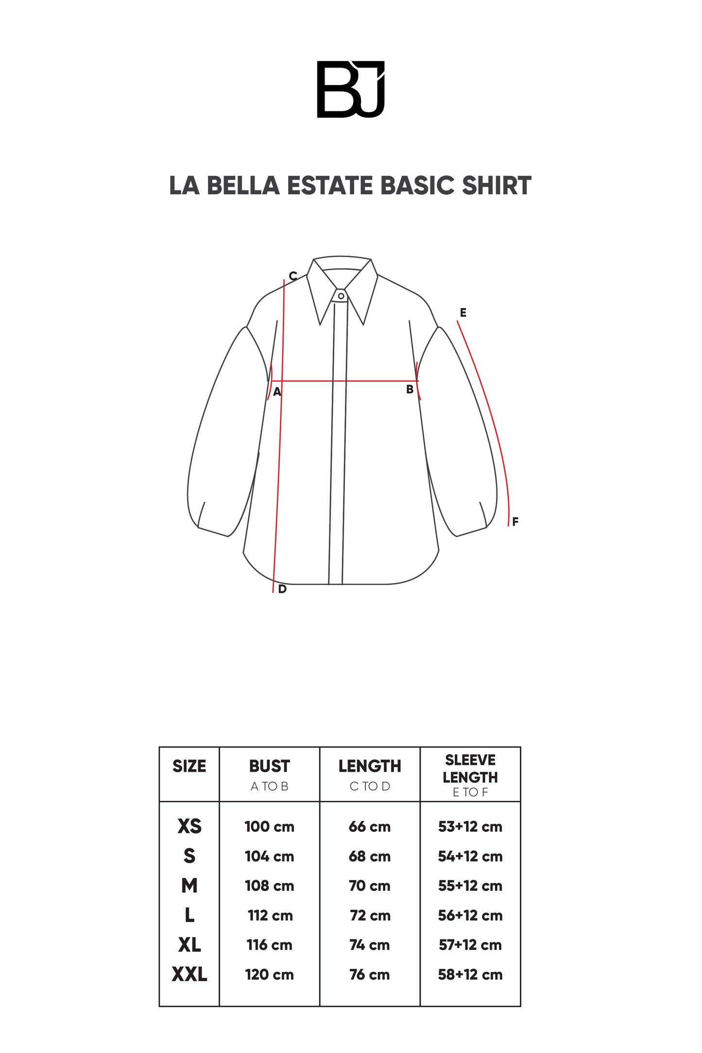 La Bella Estate Basic Shirt - Black