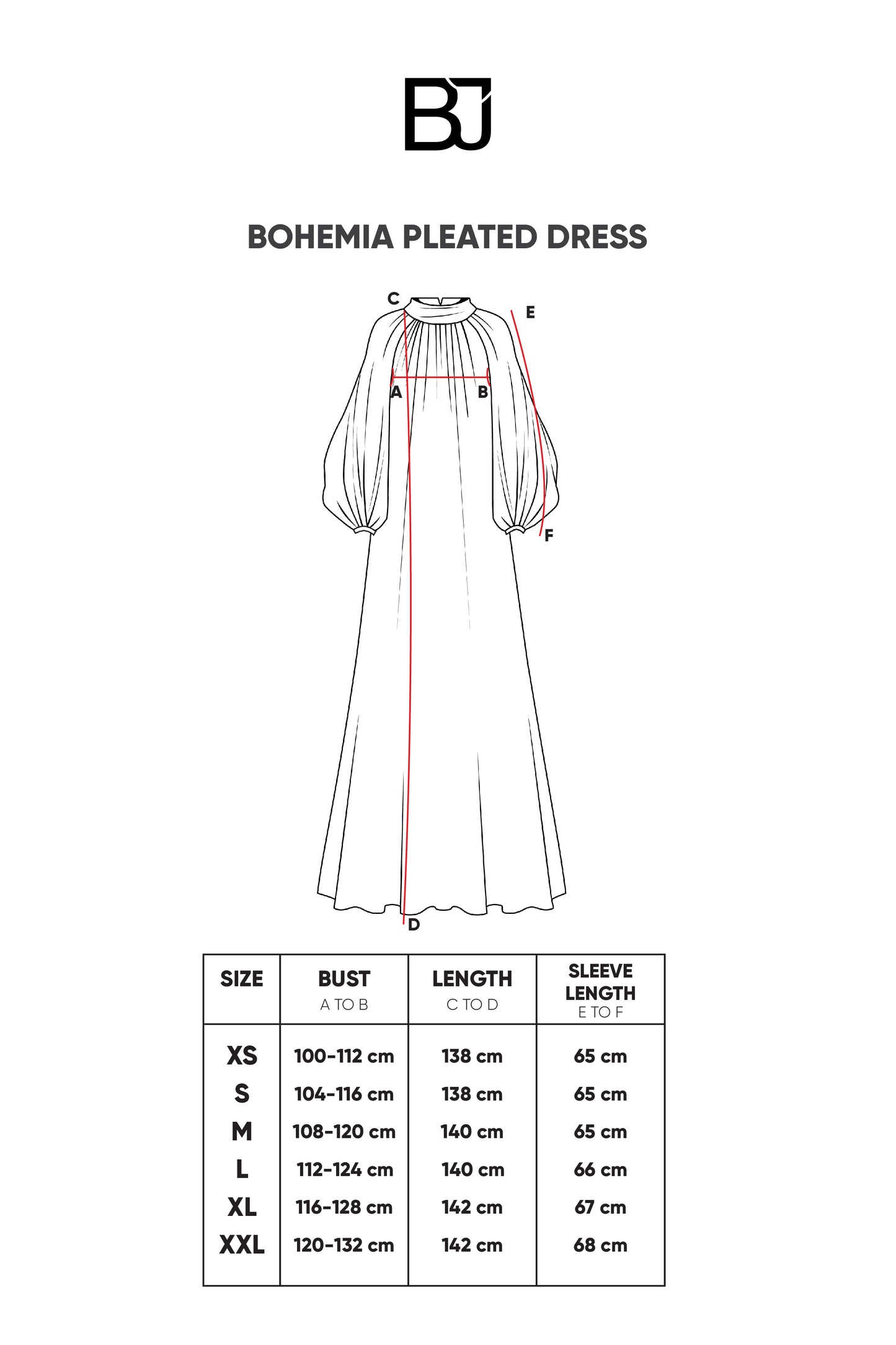 Bohemia Pleated Dress - Multicolor